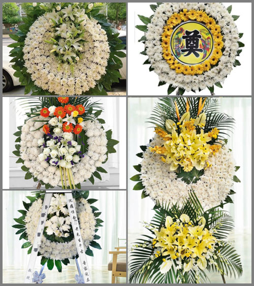 四川成都新都区斑竹园镇仁和村花圈速递